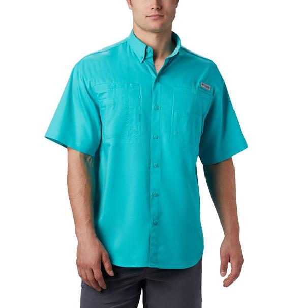 Columbia PFG Tamiami II Fishing Shirts Blue For Men's NZ43860 New Zealand